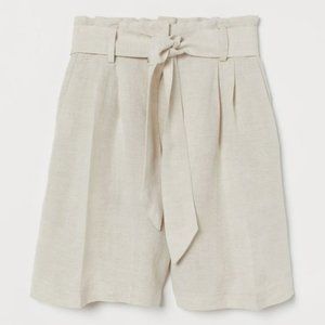 H&M Light Beige High Waisted Shorts